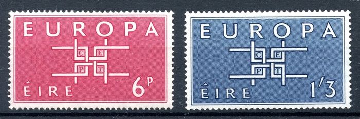 Ireland 1963 - Scott 188-189 Europa - C. Value 9.00 Euro - Mint Never Hinged - Free Postage