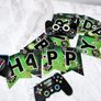 Pre Owned Gamer / Minecraft Style Birthday Party Decorations Bundle Set Image 3