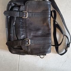 Leather satchel
