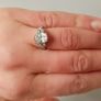 Sterling silver cubic zirconia ring size K Image 5