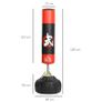 70'' Freestanding Boxing Punch Bag Stand with Weighted Base, Absorption Springs for Home Gym Professional Work Out Image 2