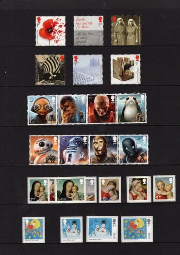 2017 Great Britain Commemorative Stamps Year Pack (includes 5 image showing contents)