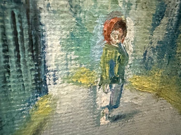 Rare Belfast Figurative Oil by Con Campbell (b.1946)  of Woodvale Glen, Belfast