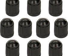 NEW SALE | 10pcs Tyre Valve Cap/Plastic Dust Caps/Cover Black for Universal fit Schrader Valves commonly used on Car Tyres, Bikes, Bicycles, Motorbikes Prams and Wheelbarrows