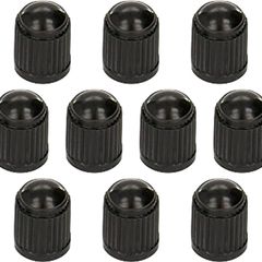 NEW SALE | 10pcs Tyre Valve Cap/Plastic Dust Caps/Cover Black for Universal fit Schrader Valves commonly used on Car Tyres, Bikes, Bicycles, Motorbikes Prams and Wheelbarrows
