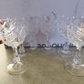 VTG Bohemian Crystal Diamond Cut Cordial Ball Stem Glasses - Set of 6 Image 6