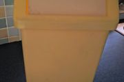 Yellow swing kitchen bin