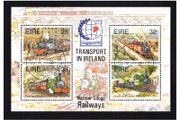 1995 Ireland Singapore '95 Stamp Exhibition on Railways (MS15) Commemorative Stamps Miniature Sheet Fine Used