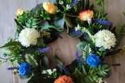 Harvest spring wreath