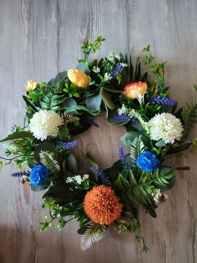 Harvest spring wreath