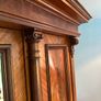 Antique hardwood mirrored wardrobe Image 4