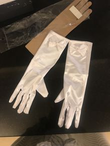 communion gloves satin