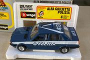 Alfa Romeo Giulietta Police Scale 1/24 Burago rare