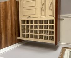 sideboard with wine rack.  Height 3 ft 2 in width 3ft 3in