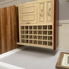 sideboard with wine rack.  Height 3 ft 2 in width 3ft 3in