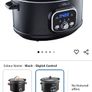 Cooks Professional Digital Slow Cooker | Slow Cookers with Glass Lid & 2 Heat Settings | Including Delay & Keep Warm Function | One Pot Cooker with Timer Delay for Large Family | 3.5 Litres Image 2