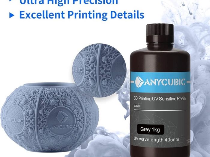 3d Printer Resin Lcd Uv 405nm Rapid Photopolymer For Lcd/dlp/sla 3d Printers, 1000g Grey Multiple Colours Available (free Postage)