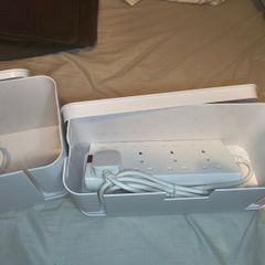 Cable management boxes and cable extension leads