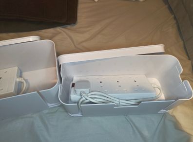 Cable management boxes and cable extension leads