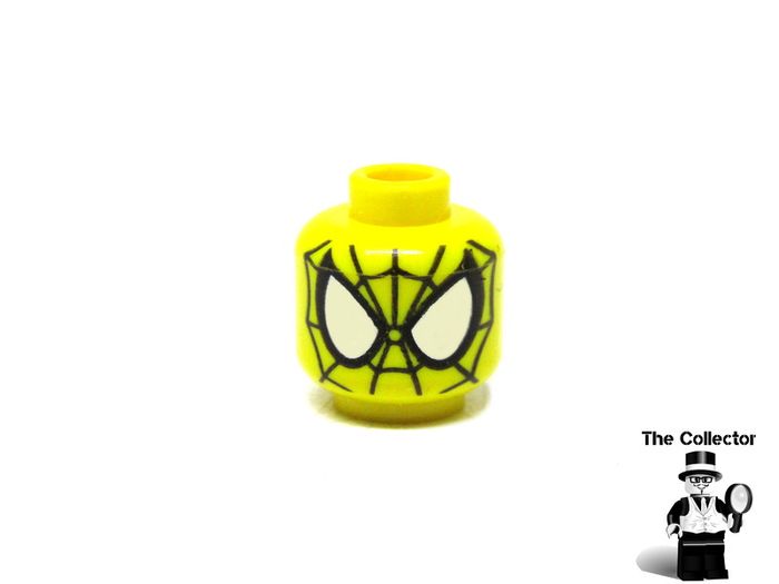 LEGO Superheroes Spider-Man Error Prototype Test Print Colour Yellow Head