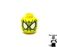 LEGO Superheroes Spider-Man Error Prototype Test Print Colour Yellow Head