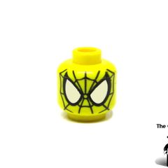 LEGO Superheroes Spider-Man Error Prototype Test Print Colour Yellow Head