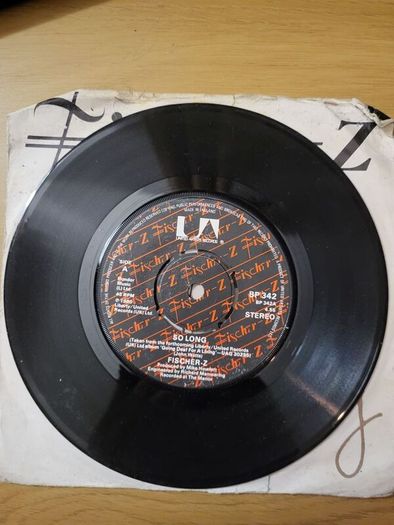 Fischer Z So Long 7 inch Single United Artists 1980
