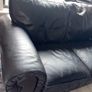 Real leather brown sofas Image 3