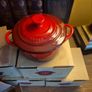 6 New Boxed Le Creuset Mini Cocottes / Petite Round Casserole Dishes Image 2