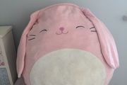Squishmallow Pink Bop the Bunny Plush Large 20" washable toy