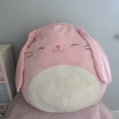 Squishmallow Pink Bop the Bunny Plush Large 20" washable toy