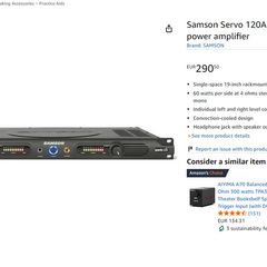 Samson Servo 120a Power Amplifier (EU Plug)