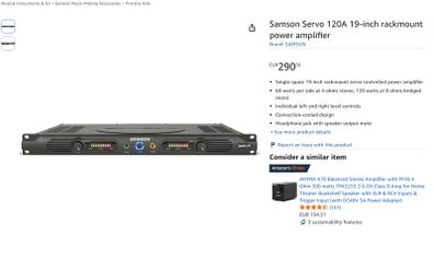 Samson Servo 120a Power Amplifier (EU Plug)