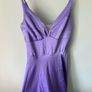 Satin purple maxi dress Image 4