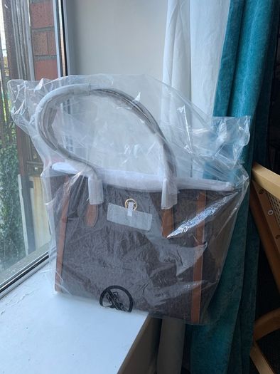 New Michael Kors Leida Signature Logo Tote handbag