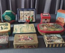 Old sweet,biscuit, tobacco tins