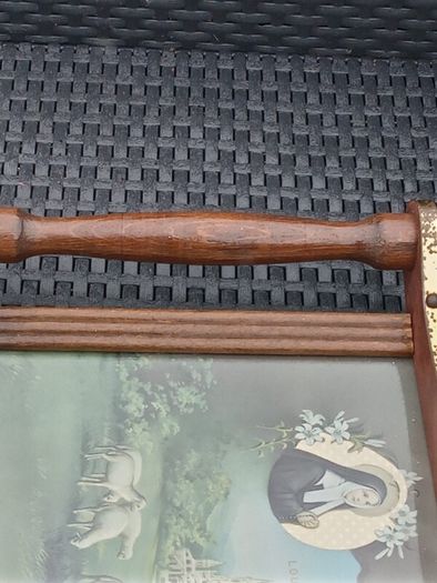 Vintage Art Nouveau LOURDES Tray