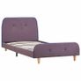 Bed Frame Taupe Fabric 90x190 cm Image 2