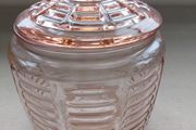 Pink glass Sweet Jar