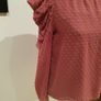Zara dusky pink dobby blouse uk10 Image 2