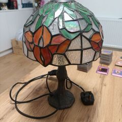 Tiffany Style Table Lamp Flower Stained Glass Lamphade Desk Lighting