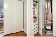 IKEA White Wardrobe with Sliding Doors