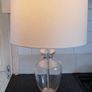 Beautiful large chrome and glass table lamp Image 2