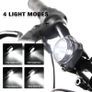 Rechargeable LED Bike Lights Set - Headlight Taillight Combinations LED Bicycle Light Set (650mah Lithium Battery, 4 Light Mode Options, 2 USB cables) Image 2