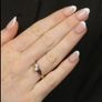 9k gold 2 stone natural diamond ring Image 2