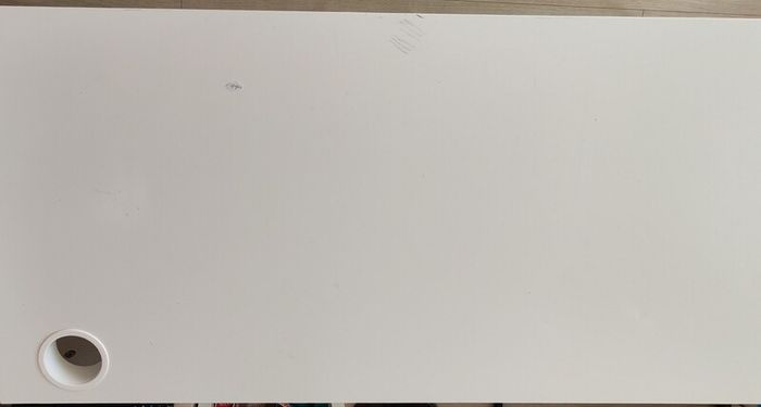 IKEA MICKE desk, white, 142x50 cm, 2 drawers