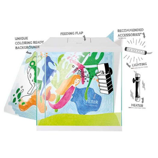 Aquael Leddy Mini 35 Creative Set White Aquarium Set 19l