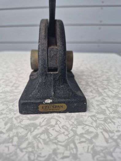 antique cast aluminium desktop embossing press
