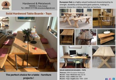 Oak Timber-Table Tops-Shelves-Mantels-Brackets