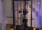Can be delivered Full gym rack with heavy duty bench , squat rack  , bench press , pull ups , dip bar etc